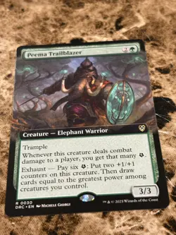 PEEMA TRAILBLAZER Magic MTG Aetherdrift Extended Art - Image 1
