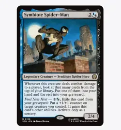 Symbiote Spider-Man - Marvel's Spider-Man (SPM) - MTG Rare #156 | Regular Card - Image 1