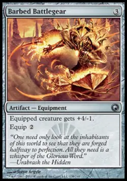 Barbed Battlegear - Medium Play MTG Scars of Mirrodin - Image 1