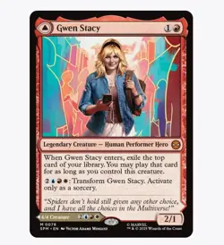 Gwen Stacy - Marvel's Spider-Man (SPM) - MTG Mythic Rare #78 | Regular Card - Image 1