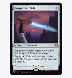 Dragonfire Blade - Tarkir: Dragonstorm (TDM) - MTG Rare #240 | Foil Card - Image 1