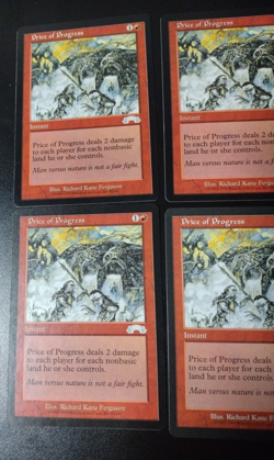 Price of Progress Playset - #95 Exodus Regular - MTG Played/ Moderate x4 Lot - Image 2