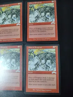 Price of Progress Playset - #95 Exodus Regular - MTG Played/ Moderate x4 Lot - Image 3
