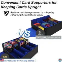 Venssu Premium Trading Card Storage Box - Holds 3000+ MTG Cards with 24 Dividers - Image 4