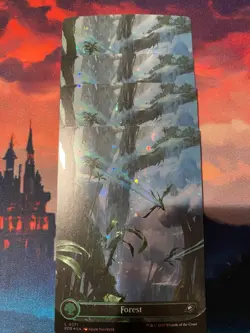 MTG Edge of Eternities Full Art Galaxy Foil Forest x 4 (Play Set) - Image 1