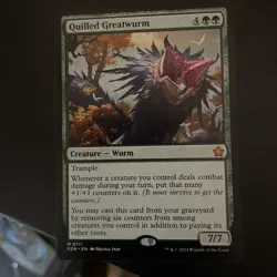 x1 Quilled Greatwurm FDN Foundations MTG 111 MYTHIC M/NM 1x - Image 1
