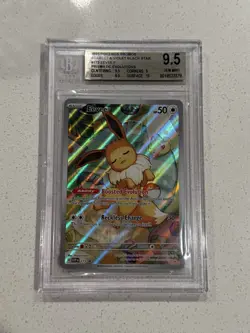 2025 POKEMON SVP PRISMATIC EVOLUTIONS ETB PROMO #173 EEVEE BGS 9.5 Black Star - Image 1