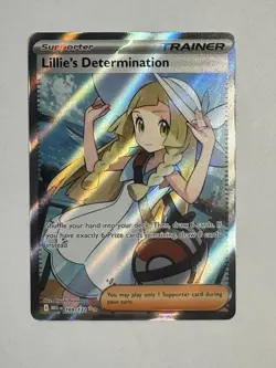 Pokemon LILLIE'S DETERMINATION Mega Evolution MEG en 169/132 Ultra Rare NM - Image 1