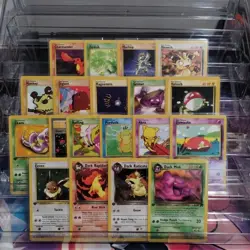 Lot Of 19 1st Edition Team Rocket And Dark Pokemon Cards - Image 2