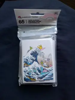 Pokemon Center Official Sleeves x65 Great Wave Pikachu & Friends New Sealed - Image 1