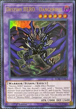 Destiny HERO - Dangerous BLHR-EN063 Battles of Legend: Hero's Revenge 1st Yugioh - Image 1