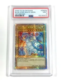 Blue-Eyes White Dragon YuGiOh! Quarter Century Secret Rare RA04-EN002 - Image 1