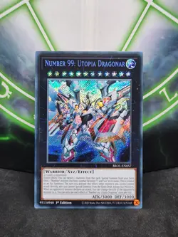 Yugioh Number 99: Utopia Dragonar BROL-EN057 Secret Rare 1st Edition NM - Image 1