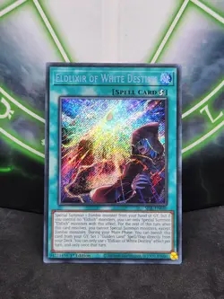 Yugioh Eldlixir of White Destiny SESL-EN030 Secret Rare 1st Edition NM - Image 1