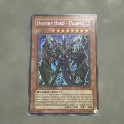 Yugioh Destiny Hero - Plasma CT04-EN003 Secret Rare Limited Edition MP - Image 1
