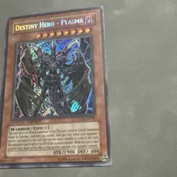 Yugioh Destiny Hero - Plasma CT04-EN003 Secret Rare Limited Edition MP - Image 3