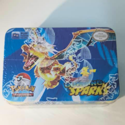 Pokemon Card Metal Box Tin Sealed | Paradox | Surging Sparks Charizard | 42 Pcs - Image 2