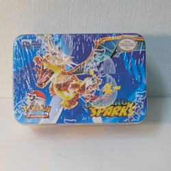 Pokemon Card Metal Box Tin Sealed | Paradox | Surging Sparks Charizard | 42 Pcs - Image 3