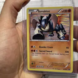 Pokemon 2011 Terrakion Emerging Powers Holo 63/98 Card LP/NM Pokemon Nintendo - Image 1