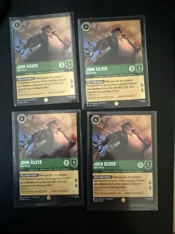 4x John Silver Alien Pirate Lorcana Card 82/204 Fabled Regular Playset - Image 1