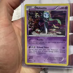 Pokemon TCG Card - Meloetta 78/113 Holo Rare Legendary Treasures - LP 2013 - Image 1