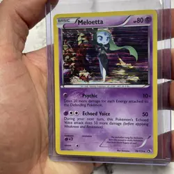 Pokemon TCG Card - Meloetta 78/113 Holo Rare Legendary Treasures - LP 2013 - Image 2