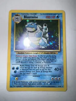 Pokemon TCG Blastoise Base Set 2/102 Unlimited Holo Rare Card! 1999🌊🌊🌊 - Image 1