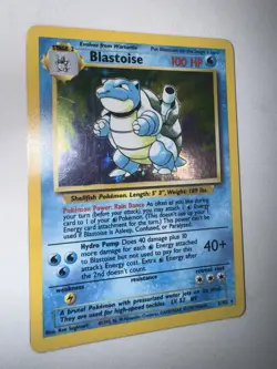 Pokemon TCG Blastoise Base Set 2/102 Unlimited Holo Rare Card! 1999🌊🌊🌊 - Image 3