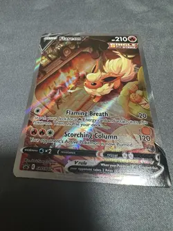 Flareon V SWSH179 SWSH: Sword & Shield Promo Cards Holo Free Shipping - Image 2