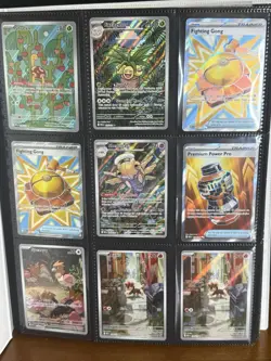 32 MEGA EVOLUTION FULL ART & TRAINER POKEMON CARDS + NEW WHITE FLARE BINDER - Image 1