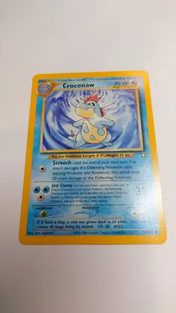 Croconaw 31/111 2000 Neo Genesis Uncommon WOTC Vintage Pokemon Card - Image 1