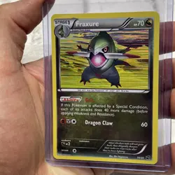 Pokemon Card Fraxure 14/20 Holo Rare Black White Dragon Vault Singles NM Vintage - Image 2