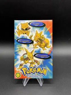 Pokemon Abra Kadabra Alakazam 2000 Vintage Post Card 31 Navarrete - Image 1