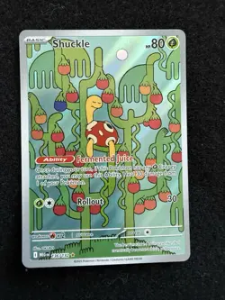 Pokemon TCG Mega Evolution Shuckle Illustration Rare Holo Card 136/132 - Image 1