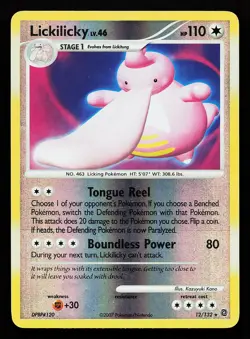 Lickilicky 12/132 Reverse Holo Rare Secret Wonders Pokemon Card - Image 1