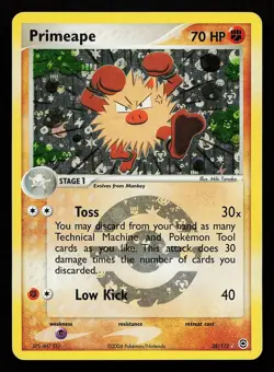 Primeape 28/112 Reverse Holo Rare EX FireRed & LeafGreen Pokemon Card - Image 1