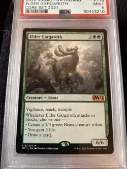 PSA 9 Mint Elder Gargaroth Core Set 2021 English MTG - Image 2