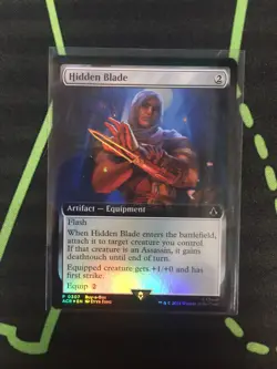 MTG Magic The Gathering Hidden Blade Foil Promo Assassin’s Creed Artifact - Image 1
