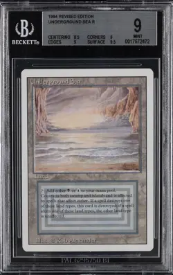 1994 MTG REVISED EDITION UNDERGROUND SEA BGS 9 - Image 1