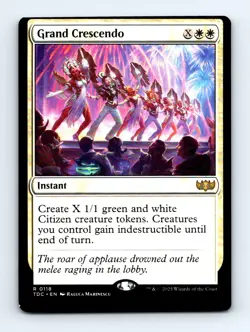 #118 2025 Tarkir: Dragonstorm Commander Grand Crescendo Rare MISCUT - Image 1