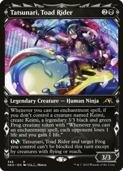 Tatsunari, Toad Rider Showcase Regular - Kamigawa: Neon Dynasty MTG-NM - Image 1