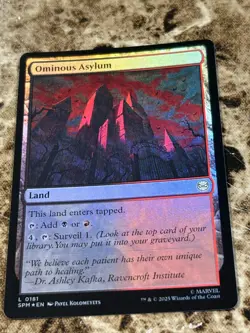 OMINOUS ASYLUM Magic MTG Spiderman Foil - Image 1