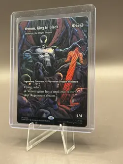 Magic The Gathering Spider-Man Venom King In Black Mythic Full Art Foil NM - Image 3