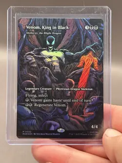 Magic The Gathering Spider-Man Venom King In Black Mythic Full Art Foil NM - Image 4