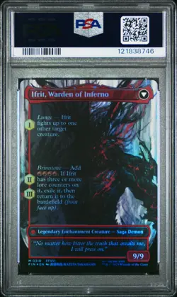 2025 MTG FINAL FANTASY CLIVE, IFRIT'S DOMINANT/IFRIT, WARDEN OF INFERNO PSA 10 - Image 2