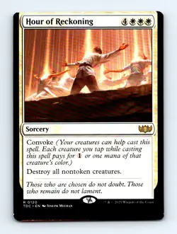 #120 2025 Tarkir: Dragonstorm Commander Hour of Reckoning Rare MISCUT - Image 1