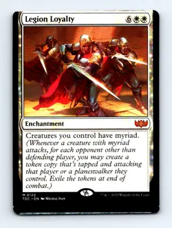 #122 2025 Tarkir: Dragonstorm Commander Legion Loyalty Mythic MISCUT - Image 1