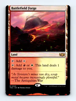 #340 2025 Tarkir: Dragonstorm Commander Battlefield Forge Rare MISCUT - Image 1