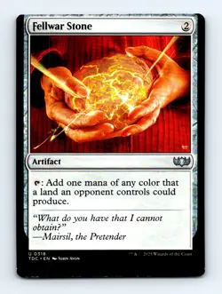 #318 2025 Tarkir: Dragonstorm Commander Fellwar Stone Uncommon MISCUT - Image 1