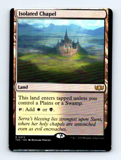 #373 2025 Tarkir: Dragonstorm Commander Isolated Chapel Rare MISCUT - Image 1